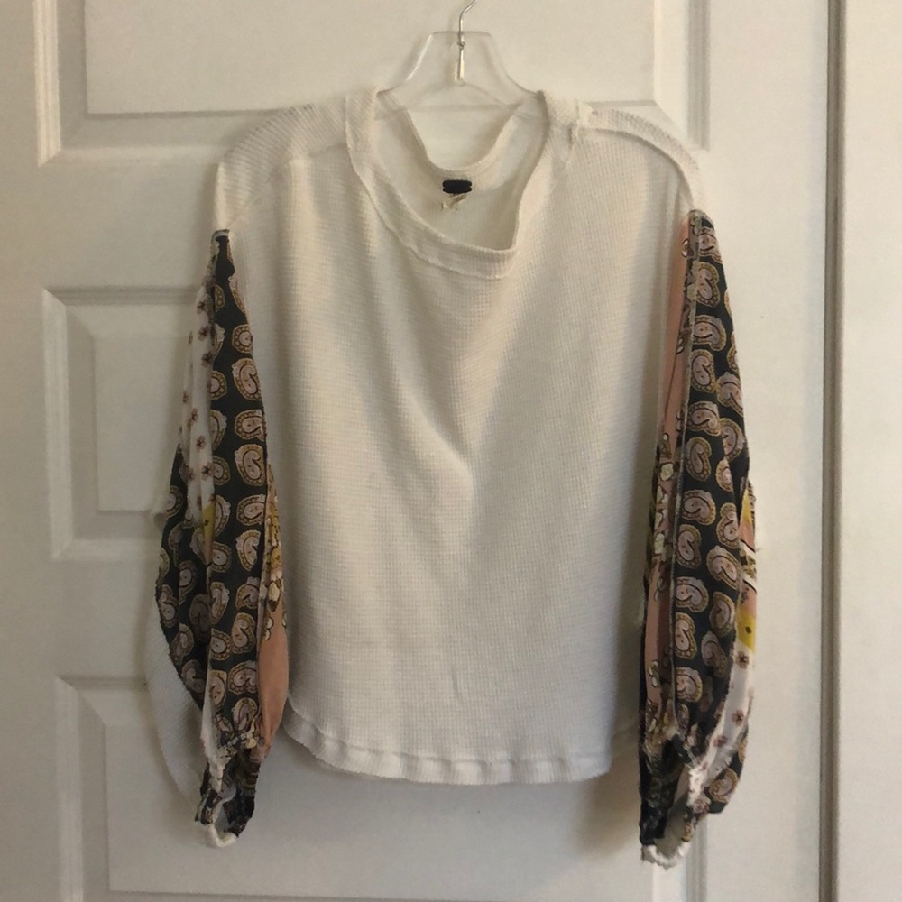 Free People thermal peasant top XS